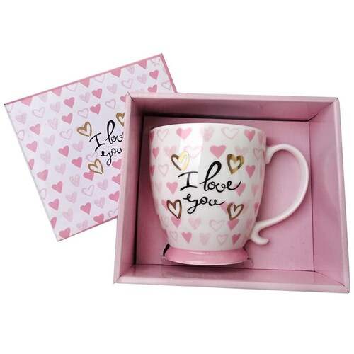 Taza Frases Amor Beso Raya 170Ml Nbc Rosa