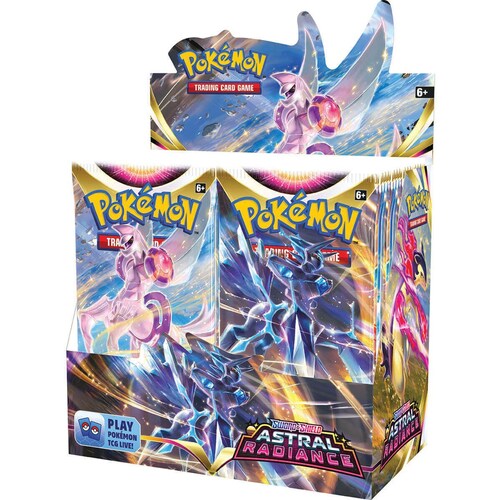 Tarjetas Pokémon Tcg Astral Radiance sobre Booster Pack