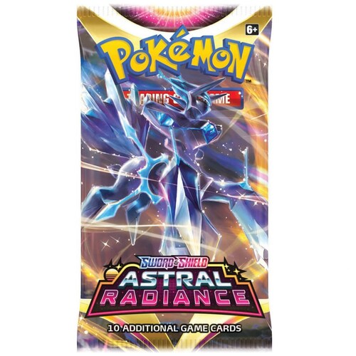 Tarjetas Pokémon Tcg Astral Radiance sobre Booster Pack