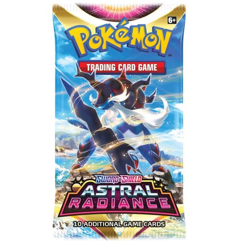 Tarjetas Pokémon Tcg Astral Radiance sobre Booster Pack