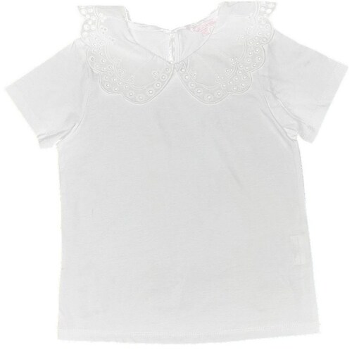 Playera Manga Corta con Cuello Bordado Betha Elizabetha