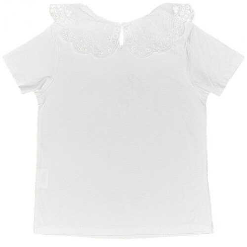 Playera Manga Corta con Cuello Bordado Betha Elizabetha