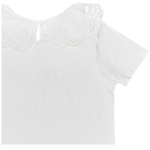 Playera Manga Corta con Cuello Bordado Betha Elizabetha