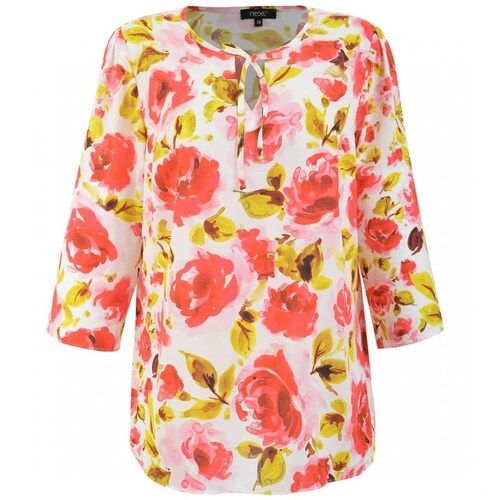 Blusa Estampada Flores Manga con Next  para Mujer Curvy