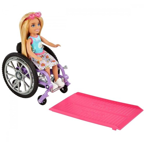 Barbie Muñeca Silla de Ruedas  Rubia