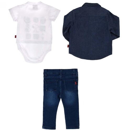 Conjunto Bordado Snoopy para Bebé