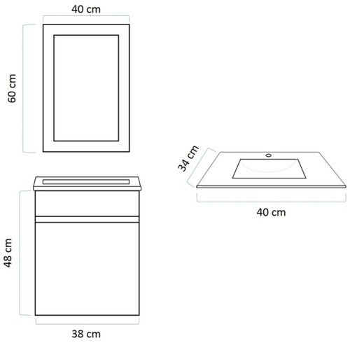 Baño Integral Jireth 40 X 40 Ditoma
