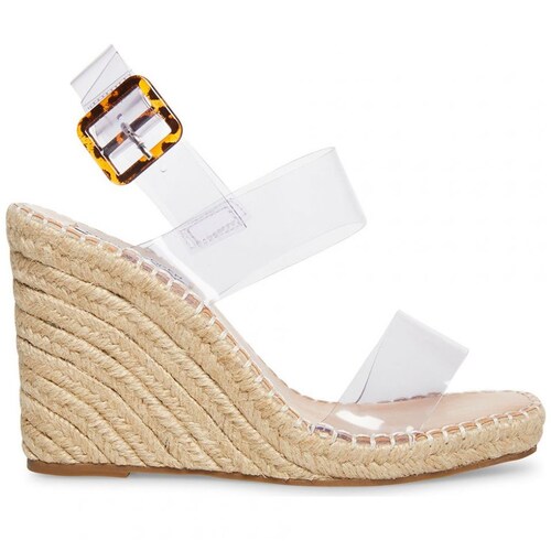 Sandalia con Cuña Transparente Steve Madden