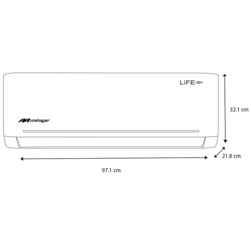 Mini Split Life 12+ Mirage 1.5 Ton 230V Frío/calor