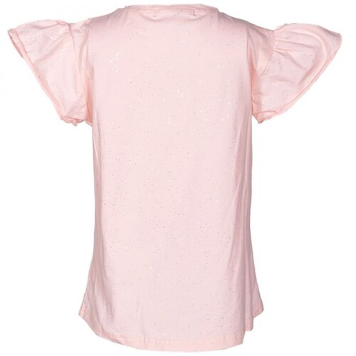 Playera Cuello Redondo Aplicación Unicornio para Niña