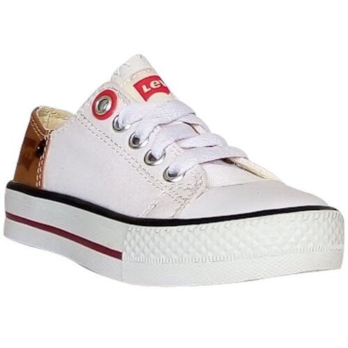 Tenis Vulcanizado Agujeta 17-21 Blanco Levi's   para Niño