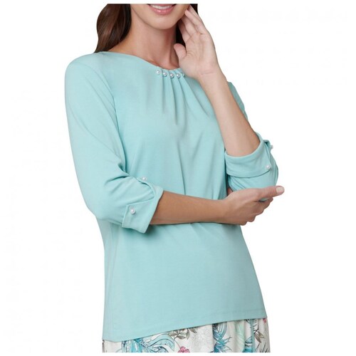 Blusa con Perlas Manga 3/4 Meraki Vitos