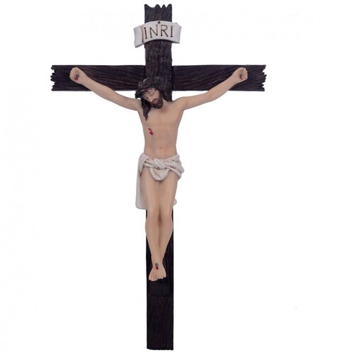 Crucifijo Pared 8Cm Poliresina Di Angelo