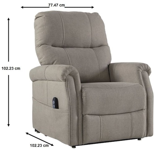 Reclinable Lift Max Gris Ashley Furniture