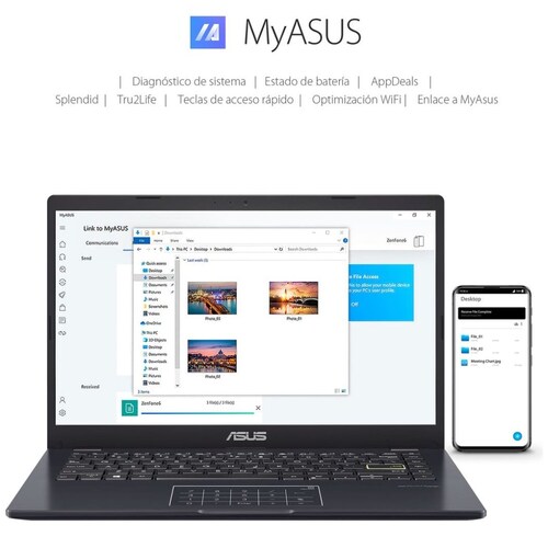 Laptop Asus E410Ma-Ek1281W Cel 4 128