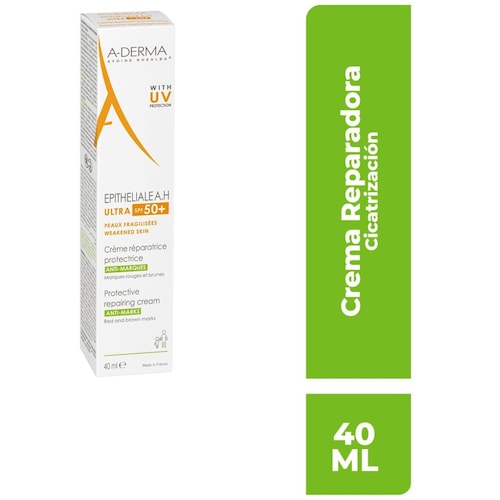 Aderma Epitheliale A.h Ultra Spf 50+ Crema Reparadora Antimarcas
