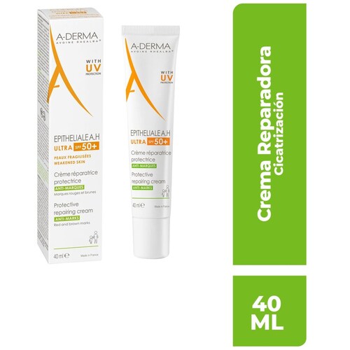 Aderma Epitheliale A.h Ultra Spf 50+ Crema Reparadora Antimarcas