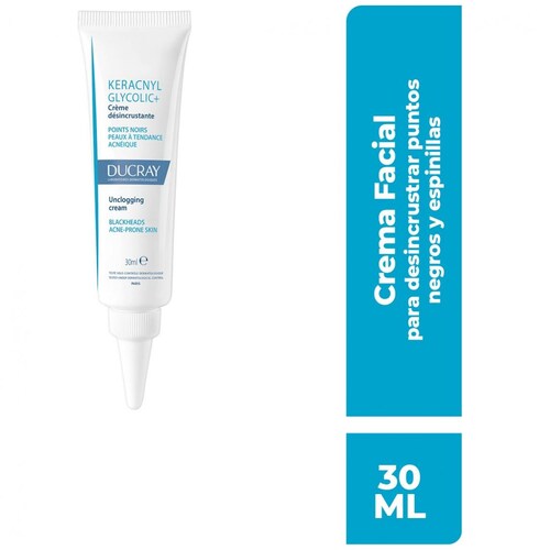 Ducray Keracnyl Glycolic+ Crema Desincrustante Piel Grasa 30 Ml