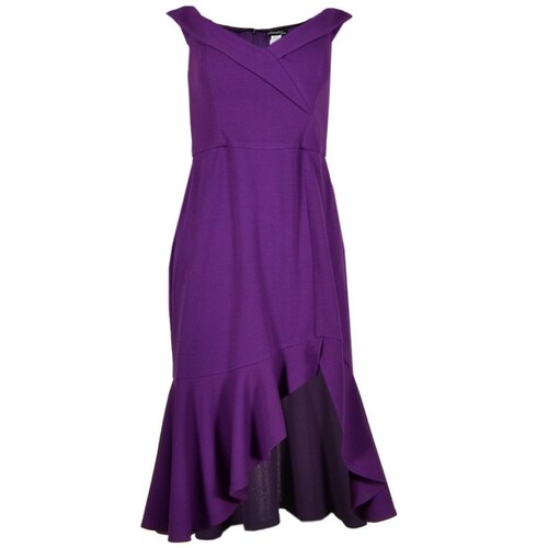 Vestido Hi Low Escote con Vista Y Olan de Techno Philosophy Jr Nights para Mujer