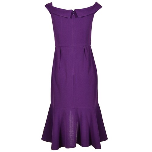 Vestido Hi Low Escote con Vista Y Olan de Techno Philosophy Jr Nights para Mujer