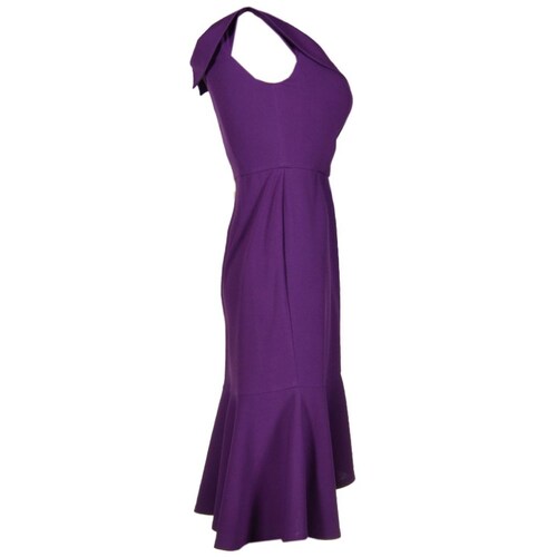 Vestido Hi Low Escote con Vista Y Olan de Techno Philosophy Jr Nights para Mujer