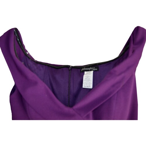 Vestido Hi Low Escote con Vista Y Olan de Techno Philosophy Jr Nights para Mujer