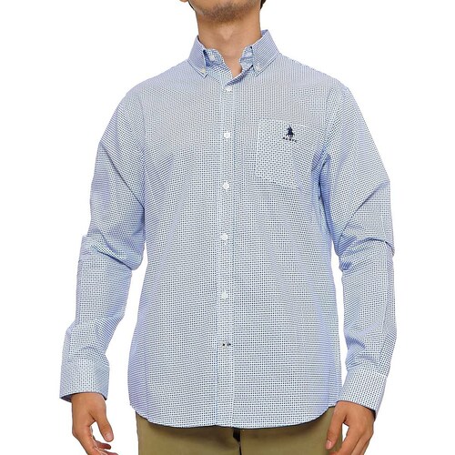 Polo Hombre Julio Core Manga Corta Azul Oxford