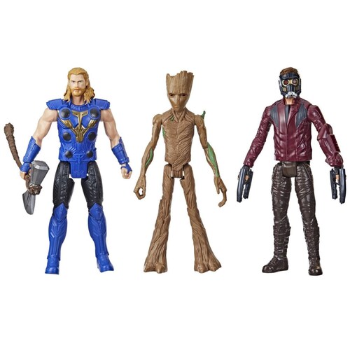 Figuras Paquete Thor Titan Hero Series 3  Marvel
