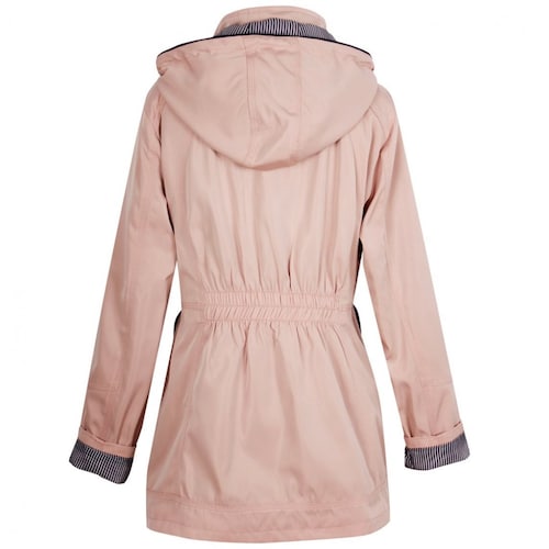 Gabardina Just By Basel Manga Larga Cuello Solapa Diseño Clásico