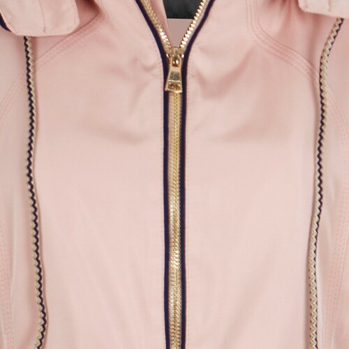 Gabardina Just By Basel Manga Larga Cuello Solapa Diseño Clásico