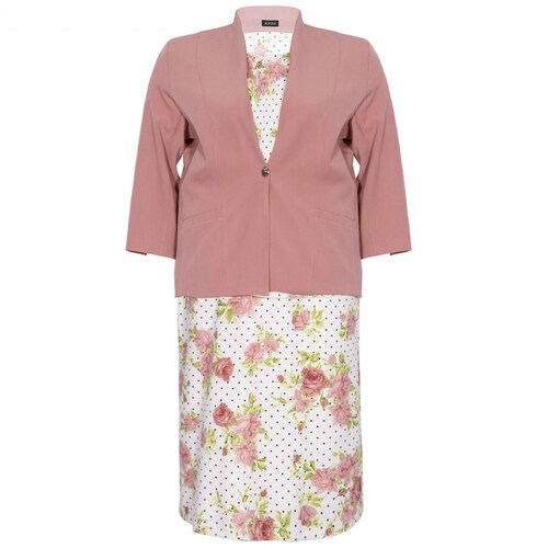 Conjunto 3 Pzas Falda Top Y Saco  Joces para Mujer Curvy