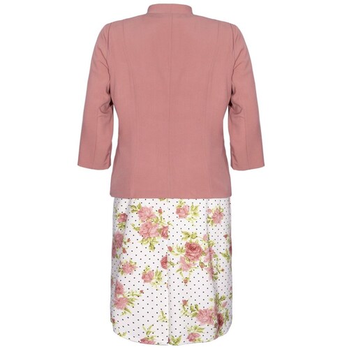 Conjunto 3 Pzas Falda Top Y Saco  Joces para Mujer Curvy