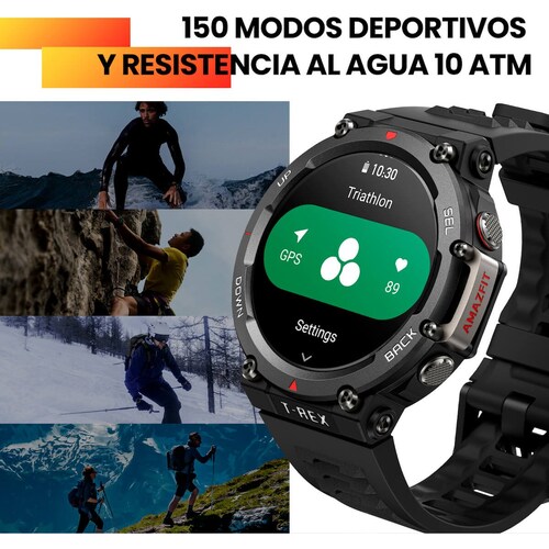 Amazfit Smartwatch  Negro Astro/oro Trex 2 con Gps
