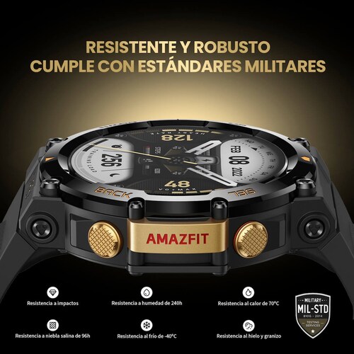 Amazfit Smartwatch  Negro Astro/oro Trex 2 con Gps