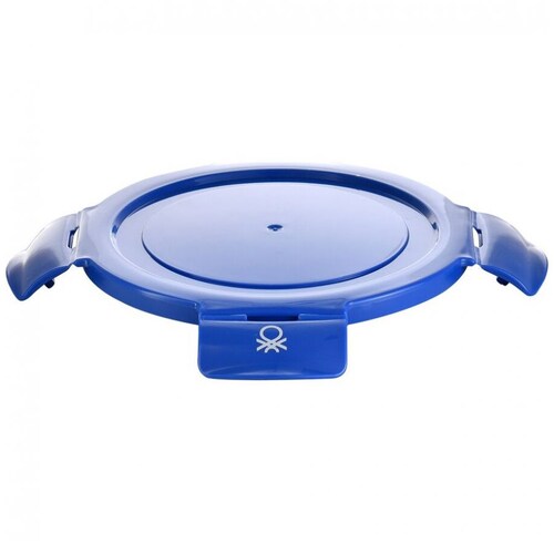 Herm+Tico Redondo 570Ml Vidrio Tapa Azul Rainbow B