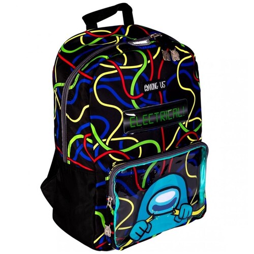 Mochila Electrical Primaria Negro Among Us