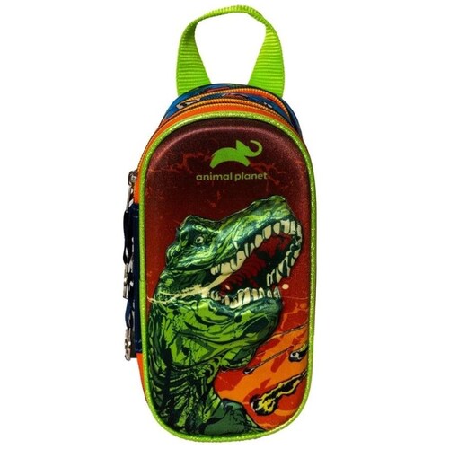 Lapicera Dinosaurio Primaria Azul Animal Planet