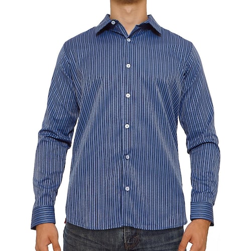 Camisa Casual Slim Fit para  Hombre Manga Larga Vasarelli