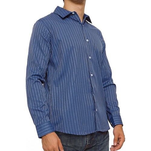 Camisa Casual Slim Fit para  Hombre Manga Larga Vasarelli