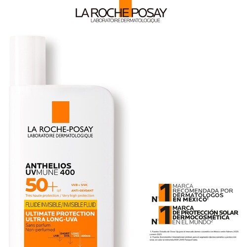 La Roche Posay Anthelios Uv Mune 400 Fluido Invisible Fps 50+