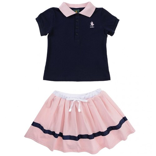 Conjunto 2 Piezas Estampado Rcb Polo Club para Niña