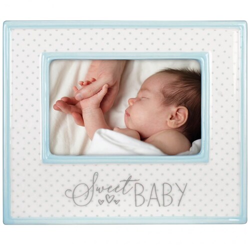 Portaretrato 4X6 Sweet Baby White Polka Dot Malden