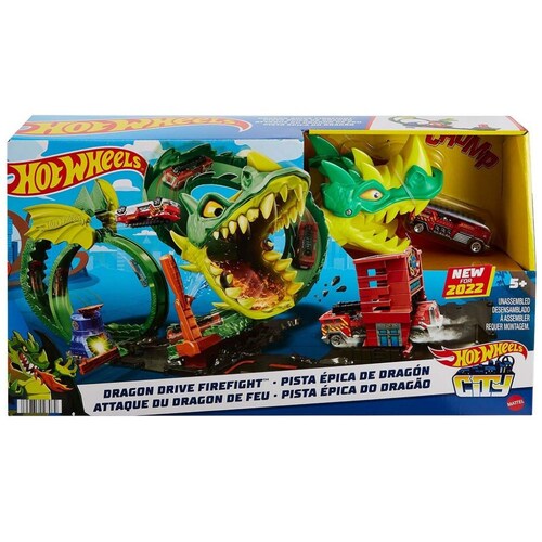 Hot Wheels City Pista Épica de Dragón