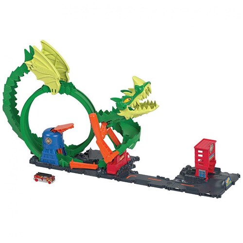 Hot Wheels City Pista Épica de Dragón
