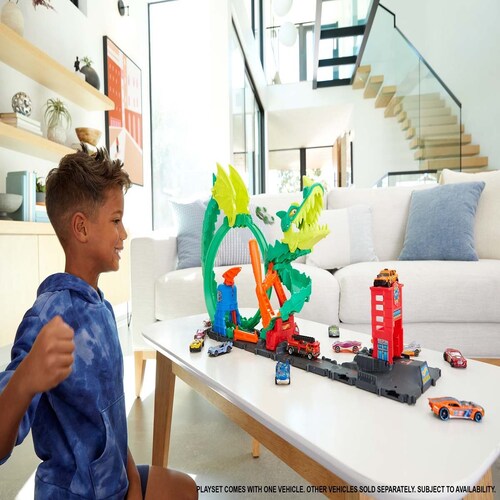 Hot Wheels City Pista Épica de Dragón