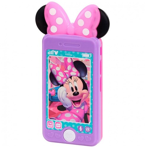 Minnie Mouse Teléfono de juguete para niñas – Paquete con Minnie Mouse  teléfono celular de juguete con botones de sonido, más marcador y  calcomanías 
