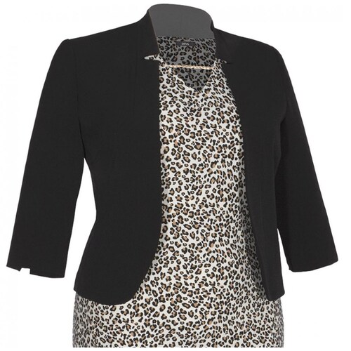 Conjunto 2 Piezas, Saco Liso, Vestido. Diva para Mujer Curvy