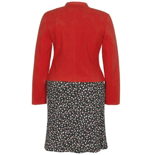 Conjunto 2 Piezas. Saco, Vestido Estampado. Diva para Mujer Curvy