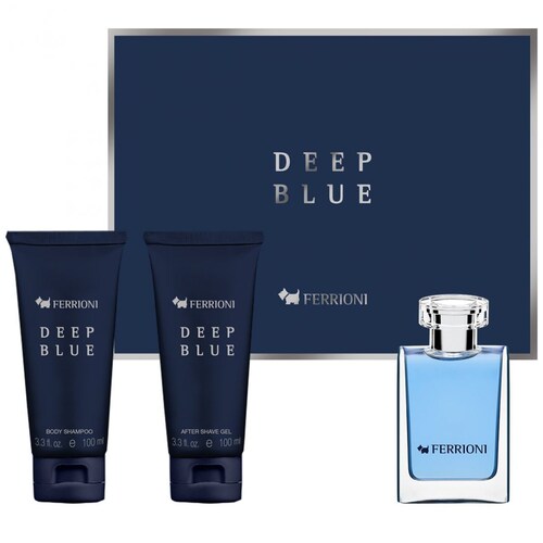 Set Ferrioni Deep Blue 100 Ml para Hombre