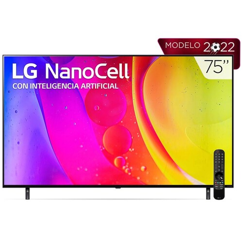 Pantalla LG 75" Nanocell 4K Ai Thinq 75Nano80Sqa